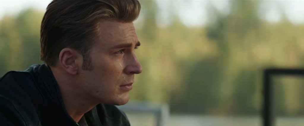 Captain America in tears