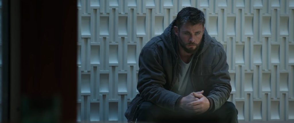 Sad Thor sitting down