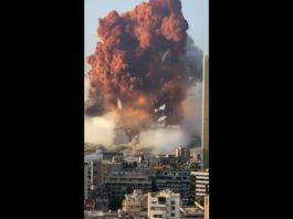 Massive blast Lebanon explosion captured on videos