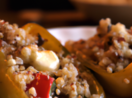 Mediterranean Stuffed Bell Peppers with Quinoa and Feta