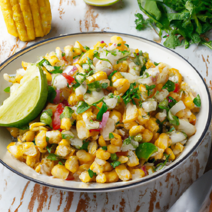 Mexican Street Corn Salad with Lime-Cilantro Dressing