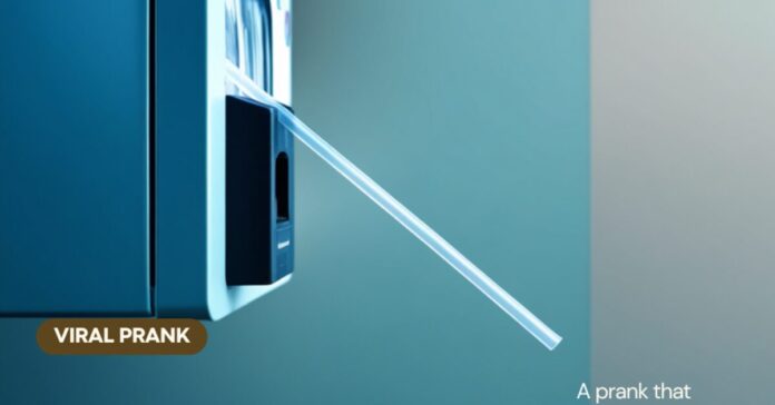 Singapore straw prank fine vending machine straw close-up