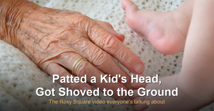 Roxy Square coffeeshop incident - elderly hand and childs foot